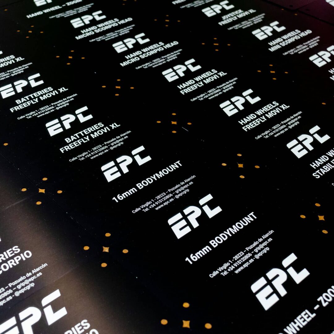 Chapas identificativas para empresa EPC