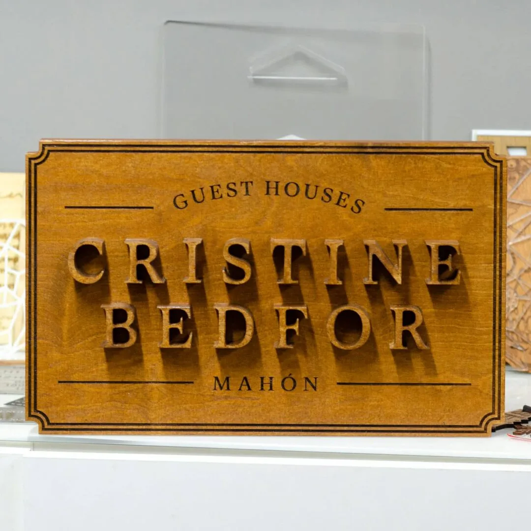 Señalética para hotel boutique CRISTINE BEDFOR