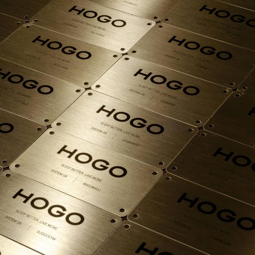 Chapas de latón para marca HOGO