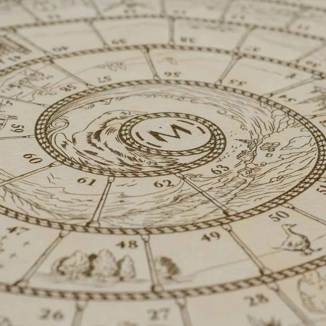 Marcado sobre cuero y madera para atrezo de programa de TV