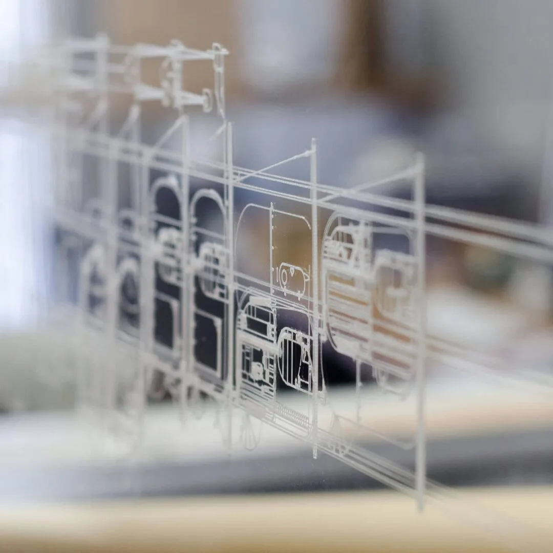 Maqueta de metacrilato