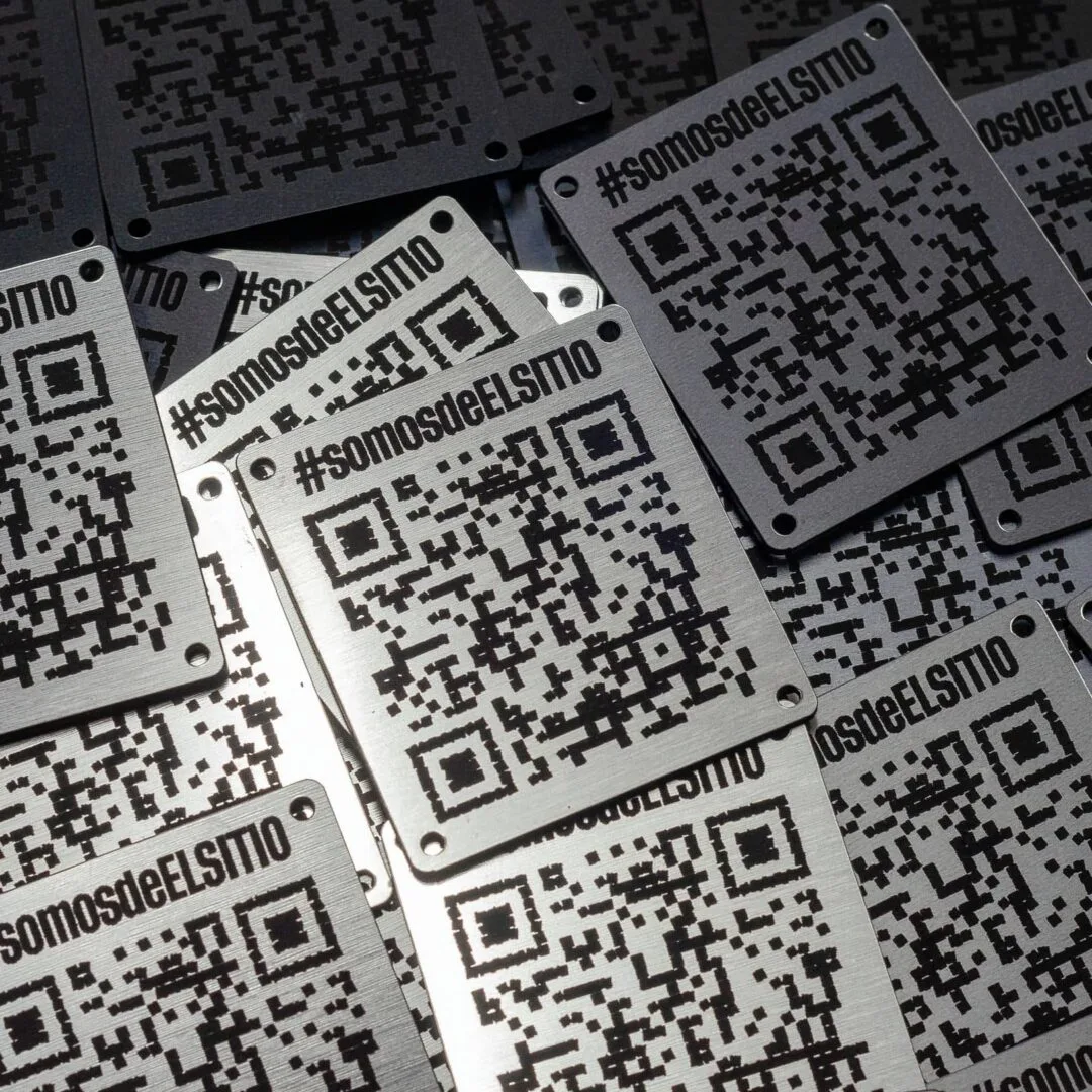 Chapas con QR para restaurante EL SITIO