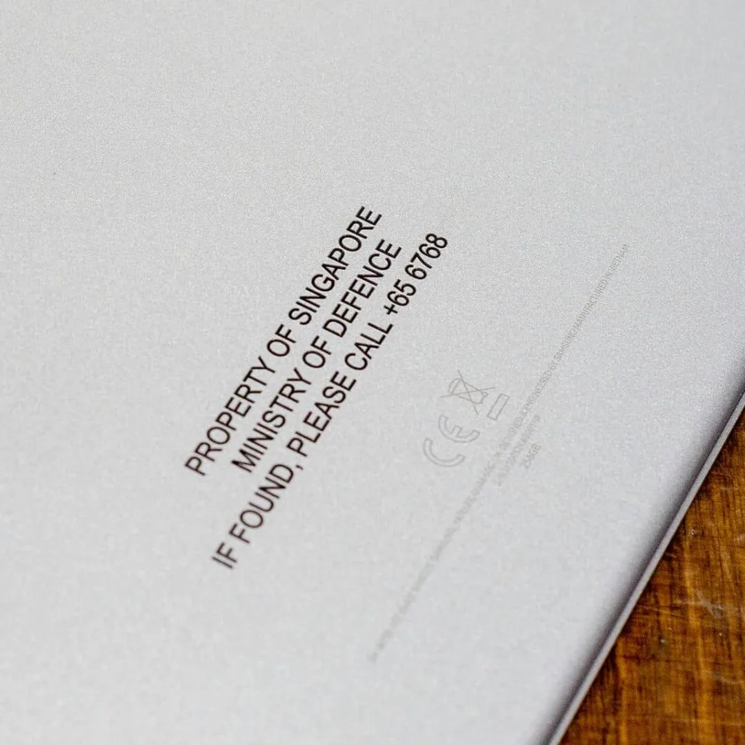 Marcaje equipamiento informático para avión de AIRBUS