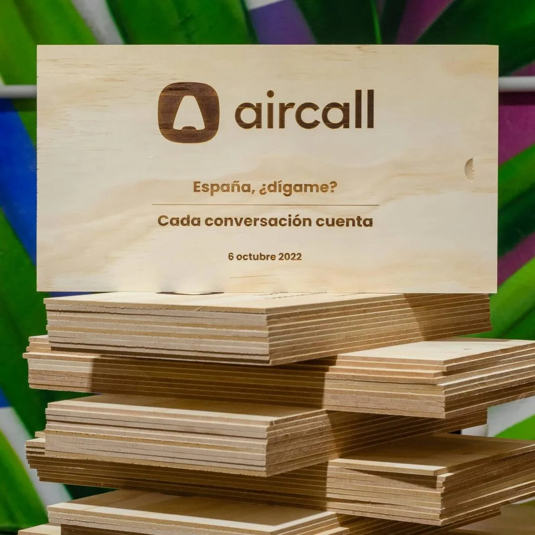 Personalización de cajas de vino para AIRCALL